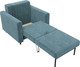 Миниатюра изображения товара Кресло-кровать Лига Диванов Лига-070 / 132557 ( велюр Seven 113 бирюзовый)