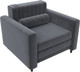 Миниатюра изображения товара Кресло-кровать Лига Диванов  Лига-070 / 132559 (велюр Seven 17 серый)