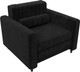 Миниатюра изображения товара Кресло-кровать Лига Диванов Лига-070 / 132561 (велюр Seven 35 черный)