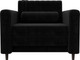 Миниатюра изображения товара Кресло-кровать Лига Диванов Лига-070 / 132561 (велюр Seven 35 черный)