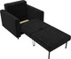 Миниатюра изображения товара Кресло-кровать Лига Диванов Лига-070 / 132561 (велюр Seven 35 черный)