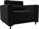 Миниатюра изображения товара Кресло-кровать Лига Диванов Лига-070 / 132561 (велюр Seven 35 черный)