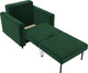 Миниатюра изображения товара Кресло-кровать Лига Диванов Лига-070 / 132558 (велюр Seven 626 зеленый)