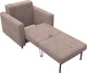 Миниатюра изображения товара Кресло-кровать Лига Диванов Лига-070 / 132552 (велюр Tower 05 бежевый)