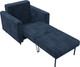 Миниатюра изображения товара Кресло-кровать Лига Диванов Лига-070 / 132553 (велюр Tower 13 синий)
