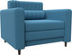 Миниатюра изображения товара Кресло-кровать Лига Диванов Лига-070 / 132545 (рогожка Амур 10 голубой)