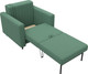 Миниатюра изображения товара Кресло-кровать Лига Диванов Лига-070 / 132546 (рогожка Амур 11 зеленый)