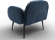Миниатюра изображения товара Кресло мягкое Лига Диванов Лига-086 / 132438 (велюр Tower 13 синий)