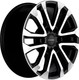 Миниатюра изображения товара Литой диск Khomen KHW1805 Lexus GX 18x7.5" 6x139.7мм DIA 106.1мм ET 20мм (Black FP)