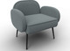 Миниатюра изображения товара Кресло мягкое Лига Диванов Лига-086 / 132429 (рогожка Амур 07 серый)