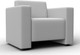 Миниатюра изображения товара Кресло мягкое Лига Диванов Лига-093 / 132468 (экокожа белый)