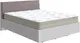Миниатюра изображения товара Двуспальная кровать Proson Voyage 160x200 (белый Жемчуг/Sohu латте)