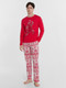 Миниатюра изображения товара Комплект домашней одежды Mark Formelle 591023 (р.100-90-182/188, красный/новогодний орнамент)