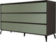 Миниатюра изображения товара Комод Рэйгрупп Aleksa РГ-06-КZС ARG-6-KZС (кобальт/зеленый самшит/черный)