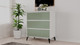 Миниатюра изображения товара Комод Рэйгрупп Aleksa РГ-03-ВZС ARG-3-ВZС (белый премиум/зеленый самшит/черный)