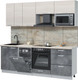Миниатюра изображения товара Кухонный гарнитур Интерлиния Мила Лайт 2.25-ПМ4  (вудлайн кремовый/бетон портленд/бискайская сосна)