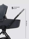 Миниатюра изображения товара Детская универсальная коляска Rant Teo Soft 2 в 1 / RA121 (графит)
