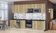 Миниатюра изображения товара Кухонный гарнитур Интерлиния Мила Лайт 3.0-ПМ4  (дуб золотой/дуб золотой/кастилло темный)