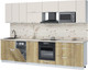 Миниатюра изображения товара Кухонный гарнитур Интерлиния Мила Лайт 3.0-ПМ4  (персидский жемчуг/дуб золотой/бискайская сосна)