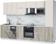 Миниатюра изображения товара Кухонный гарнитур Интерлиния Мила Лайт 3.1-ПМ4 (персидский жемчуг/дуб серый/серый каспий)