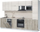 Миниатюра изображения товара Кухонный гарнитур Интерлиния Мила Лайт 3.1-ПМ4 (вудлайн кремовый/дуб серый/травертин серый)