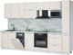 Миниатюра изображения товара Кухонный гарнитур Интерлиния Мила Лайт 3.2-ПМ4 (персидский жемчуг/персидский жемчуг/серый каспий)