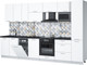 Миниатюра изображения товара Кухонный гарнитур Интерлиния Мила Лайт 3.3-ПМ4  (белый платинум/белый платинум/кастилло темный)