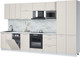 Миниатюра изображения товара Кухонный гарнитур Интерлиния Мила Лайт 3.5-ПМ4 (персидский жемчуг/персидский жемчуг/серый каспий)