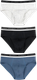 Миниатюра изображения товара Комплект мужских трусов Mark Formelle 411170-3 (р.90-100, серый меланж 4306-А/шторм/черный)
