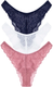 Миниатюра изображения товара Комплект женских трусов Mark Formelle 412394-3 (р.106, темно-синий)