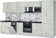 Миниатюра изображения товара Кухонный гарнитур Интерлиния Мила Лайт 3.6-ПМ4 (бетон лайт/бетон лайт/кастилло темный)
