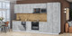 Миниатюра изображения товара Кухонный гарнитур Интерлиния Мила Лайт 3.7-ПМ4 (бетон/бетон/дуб бунратти)