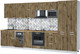 Миниатюра изображения товара Кухонный гарнитур Интерлиния Мила Лайт 3.7-ПМ4 (дуб веллингтон/дуб веллингтон/дуб бунратти)