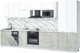 Миниатюра изображения товара Кухонный гарнитур Интерлиния Мила Лайт 3.8-ПМ4 ( белый платинум/бетон лайт/белый гранит)