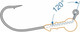 Миниатюра изображения товара Джиг-головка NAUTILUS Corner 120 NC-2218 hook №6/0 12гр / NC2218-6/0-12