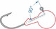 Миниатюра изображения товара Джиг-головка NAUTILUS Corner NC-2217 hook №1/0 18гр / NC2217-1/0-18