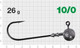 Миниатюра изображения товара Джиг-головка NAUTILUS Long Power NLP-1110 hook №10/0 26гр / NLP1110-10/0-26