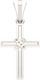 Миниатюра изображения товара Крестик из серебра ZORKA 04D0011.G14K (с золотой вставкой и бриллиантом)