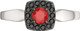 Миниатюра изображения товара Кольцо из серебра ZORKA 02S5046 (р.17.5, гранат и наношпинель)