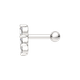 Миниатюра изображения товара Пирсинг из серебра ZORKA 0710014.ZZ (с фианитами)