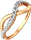 Миниатюра изображения товара Кольцо из розового золота ZORKA 2101659.14K.R.ZZ (р.17, с фианитами)