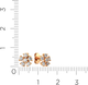 Миниатюра изображения товара Серьги из розового золота ZORKA 310102/1 (с фианитами)