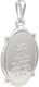 Миниатюра изображения товара Подвеска из серебра ZORKA 0440216.REL (с религиозным изображением и фианитами)
