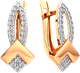 Миниатюра изображения товара Серьги из розового золота ZORKA 3101581.14K.R (с фианитами)