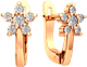 Миниатюра изображения товара Серьги из розового золота ZORKA 3101616.14K.R (с фианитами)