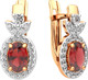 Миниатюра изображения товара Серьги из розового золота ZORKA 3S50243.14K.R.ZZ (с гранатами и фианитами)
