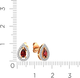 Миниатюра изображения товара Серьги из розового золота ZORKA 3S50209.14K.R.ZZ (с гранатами и фианитами)
