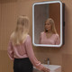 Миниатюра изображения товара Шкаф с зеркалом для ванной Silver Mirrors Фиджи-Антрацит Flip 60 ИК / LED-00003042