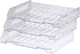 Миниатюра изображения товара Набор лотков для бумаг Стамм Сити / ЛТГ-30702  (прозрачный, 3шт)