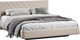 Миниатюра изображения товара Полуторная кровать ТриЯ Кевия Тип 1 140x200 (велюр Confetti Cream)
